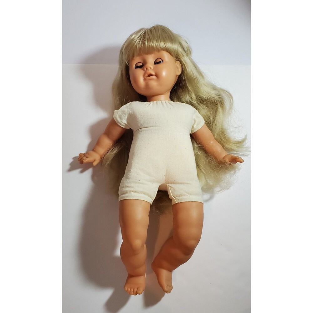 Zapf Creation German Play Doll Colette 18 Inches Blond Hair Original Pink Dress - Picture 5 of 10